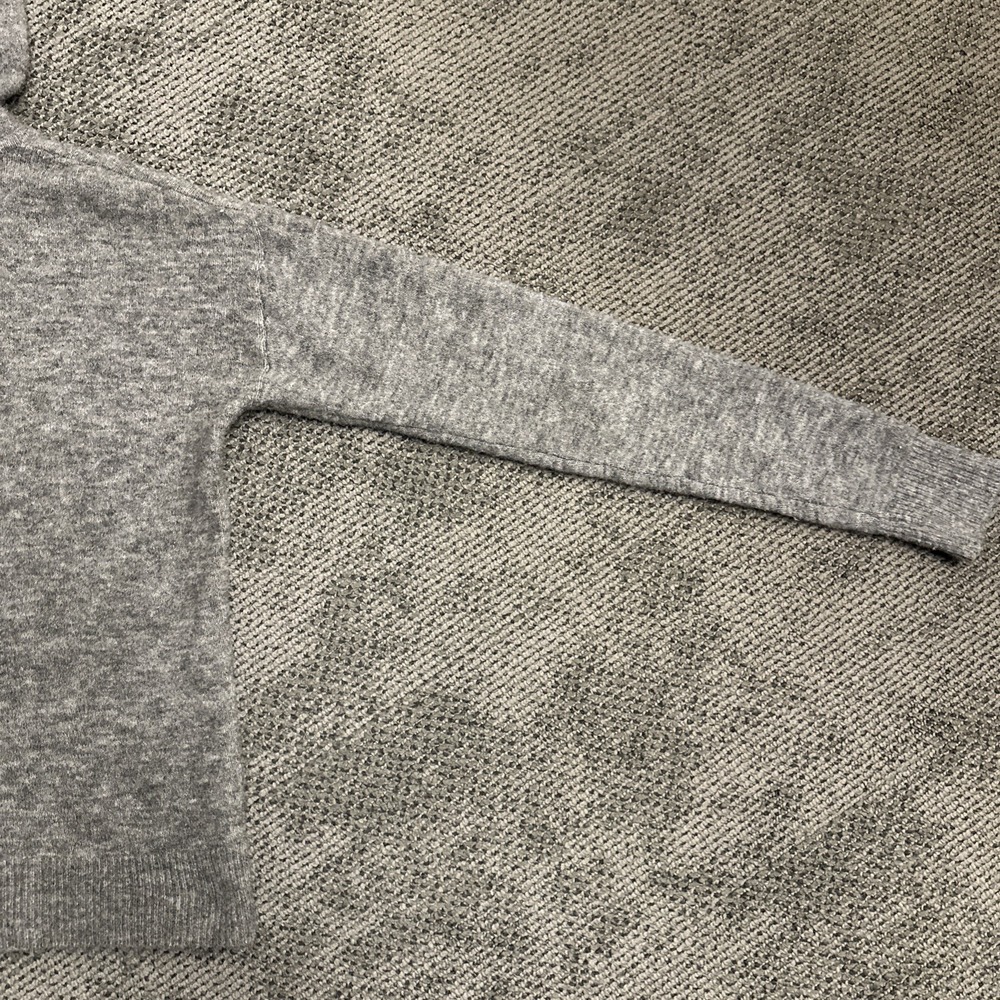 Banana Republic Womens Gray Wool Blend Knit Hoodie Sweater Velvet Drawstring XS - Picture 10 of 12